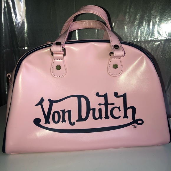 pink von dutch purse